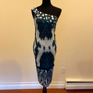 Beautiful Roberto Cavalli in blue and white.